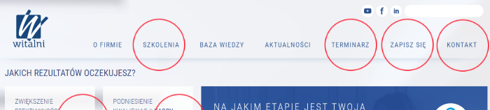 Witalni.pl - analiza strony - doprowadzenie do celu